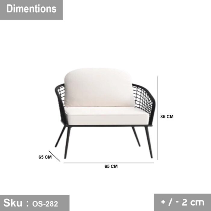 Set of 2 chairs and a table made of rattan - OS-282 - Image 3