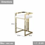 Stainless Steel Bar Chair - MSC-454 - Image 3