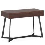 Computer Desk, 47? Study Table Writing Desk with 2 Spacious Drawers - Image 2