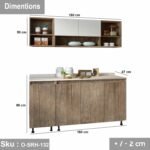 Two piece kitchen made of high quality MDF wood - O-SRH-132 - Image 3