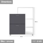 High-quality MDF shoe rack - OFS-046 - Image 3