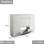 Treated Spanish MDF wood cabinet - OFS-003 - Image 3