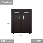 High quality MDF wooden shoe cabinet - OAL-003 - Image 3