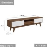 High quality MDF wood TV table - HFS-114 - Image 3