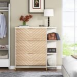 Shoe Cabinet, Modern 24 Pair Shoe Rack Organizer with Doors & Shelves - Image 5