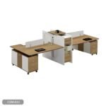 Quad workstation made of Spanish MDF wood - CEM-011 - Image 3