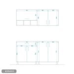 Two-piece kitchen with wood countertops and MDF wood - KYN-013 - Image 3