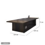 Meeting tab- 240x120 - Spanish MDF wood with metal chassis - CEM-051 - Image 3
