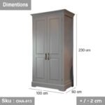 Red Beech Wood Cabinet - OHA-013 - Image 3