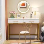 Computer Desk, Modern 41? Study Writing Desk with 2 Drawers - Image 5