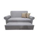 Manx 2-Seater Sofa Bed - Red Beech Wood - HST-095 - Image 5