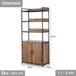 Electrostatic paint metal kitchen storage unit - MTC-144 - Image 3