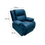 Lazy Boy red beech wood and imported suede leather - GAL-012 - Image 3
