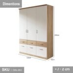 High quality MDF wood wardrobe - OAL-063 - Image 3