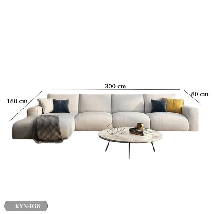 Beech wood corner with linen or velvet fabric - KYN-038 - Image 3