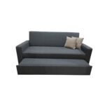 Manx 3-seater sofa bed with swivel back - red beech wood - HST-022 - Image 6