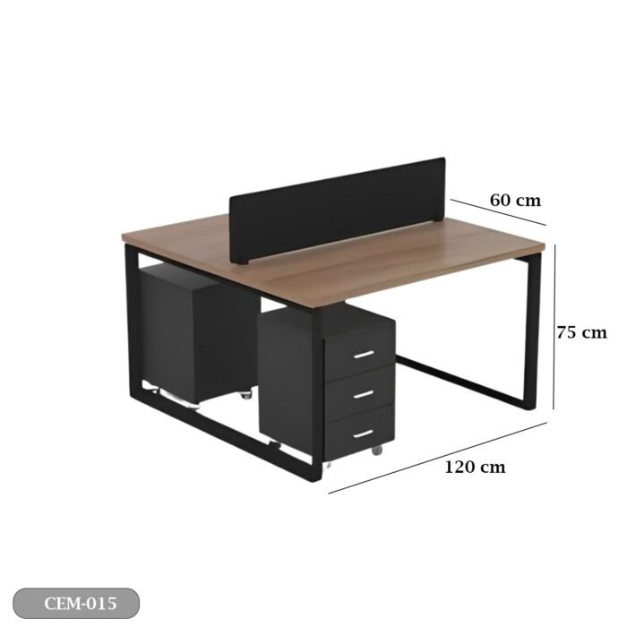 Spanish MDF doubwood workstation - CEM-015 - Image 3