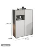 MDF wooden cabinet with melamine layer - KYN-135 - Image 3