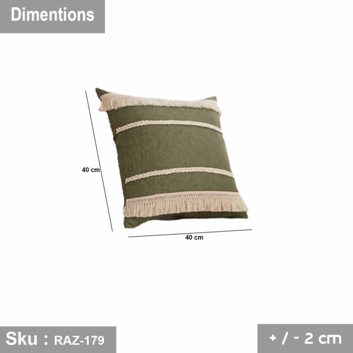 Set of 4 linen cushions - RAZ-179 - Image 3