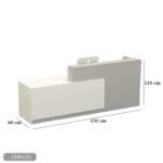 Meeting tab- 240x120 - Spanish MDF wood with metal chassis - CEM-063 - Image 3