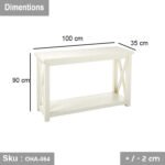 Swedish Wood Console - OHA-064 - Image 3