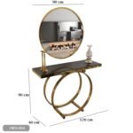 Stainless Steel Console and Mirrors - ORX-084 - Image 3