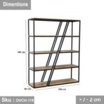 Shelving unit 150x30cm - OVCH-118 - Image 3
