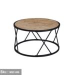 Coffee table barrel 80 * 45 MDF wood - Image 3