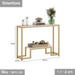 Electrostatic painted metal console - MTC-125 - Image 3