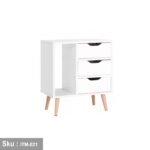 Spanish MDF wood nightstand - ITM-021 - 50cmX60cm - Image 3