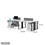 Spanish MDF wooden workstation - CEM-017 - Image 3