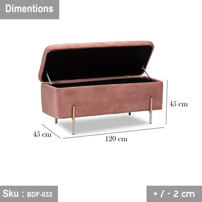High quality MDF wood bankette - BDF-033 - 120cmX45cm - Image 3