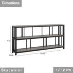 Electrostatic painted metal console - MTC-117 - Image 3