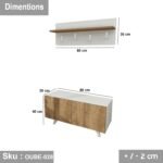 High quality MDF wood clothes rack - OUBE-028 - Image 3