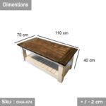 Swedish Wood Coffee Table - OHA-074 - Image 3