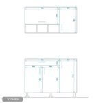 Two-piece kitchen with wood countertops and MDF wood - KYN-004 - Image 3