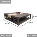 Swedish wood coffee table - OHA-069 - Image 3