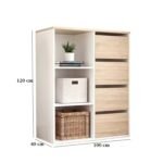 High quality MDF wood bookcase - OSM-464 - Image 3