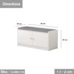 High-quality MDF wooden shoe rack - O-SRH-110 - Image 3