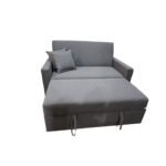 Manx 2-Seater Sofa Bed - Red Beech Wood - HST-078 - Image 4
