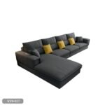 Beech wood corner with linen or velvet fabric - KYN-027 - Image 3