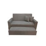 Manx 2-Seater Sofa Bed - Red Beech Wood - HST-068 - Image 4