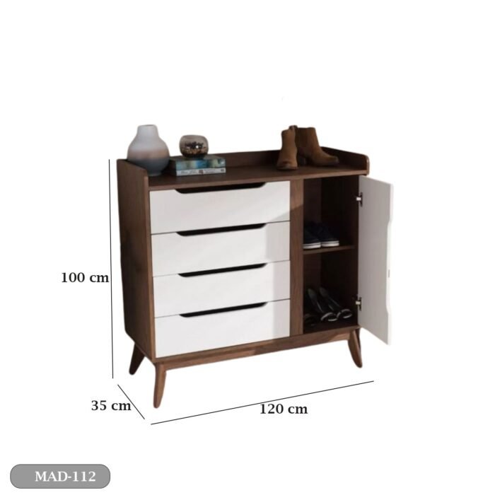 Spanish MDF Wooden Shoe Rack - MAD-112 - Image 3