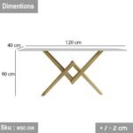 Iron console with electrostatic paint - Image 3