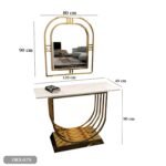 Stainless Steel Console and Mirrors - ORX-079 - Image 3