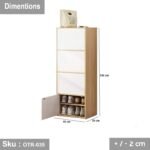 High-quality MDF wooden shoe rack - OTR-035 - Image 3