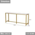 Electrostatic painted metal console - MTC-111 - Image 3