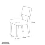 Dining table - 6 pieces of red beech wood and MDF wood table - KYN-187 - Image 3