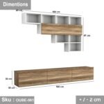 High quality MDF wood TV unit - OUBE-061 - Image 3