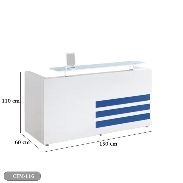 Reception desk - Reception Counter - Spanish MDF wood - CEM-116 - Image 3